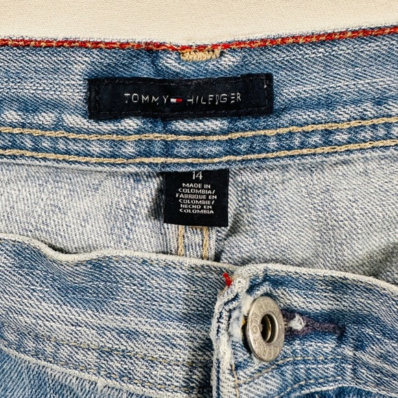 Tommy Hilfiger Light Blue Vintage Jeans 100% Cotton Womens 14 Reg 34 x 30 - Picture 4 of 9